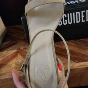 Missguided beige strap heels